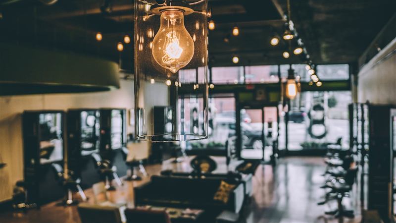 Wnętrze barbershopu